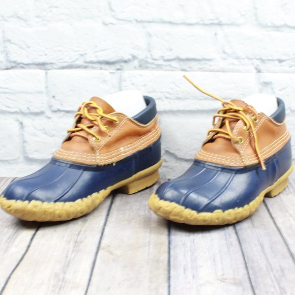 LL BEAN Low Top Hunting Rain Duck Boots Size 7 - Picture 3 of 10